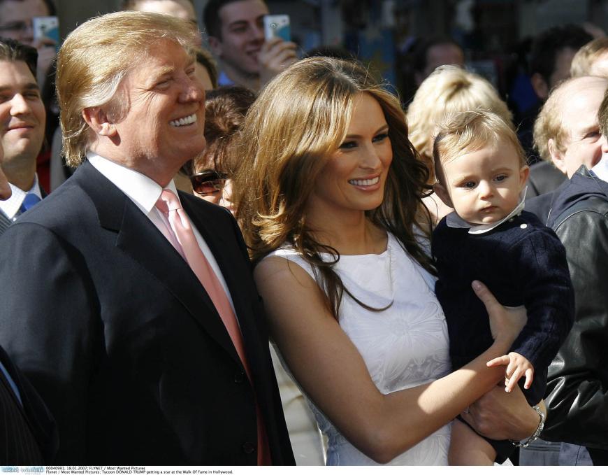 US-Präsident Donald Trump und Frau Melania Trump freuen sich über ein weiteres Enkelkind.