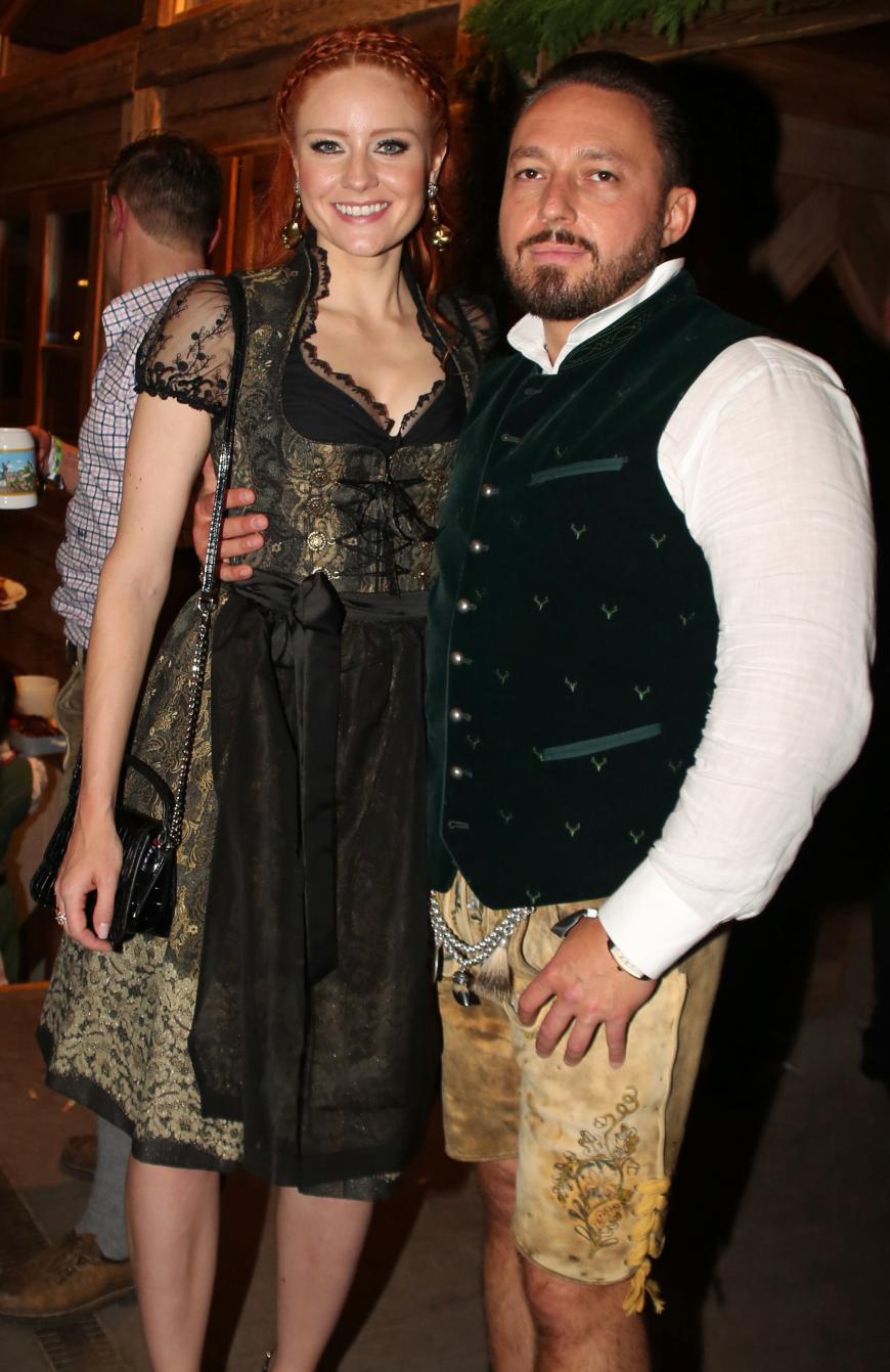 Barbara Meier mit ihrem Schatz, Klemens Hallmann.