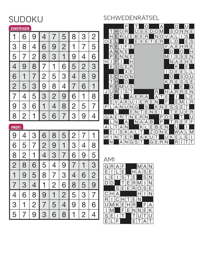 Sudoku- und Rätselauflösung ab Magazin 01/2015 - Bild 46