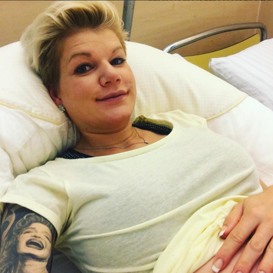 Noch vor 6 Stunden zeigte sich Melanie das letzte Mal auf ihrem Instagram-Account, bevor die Geburt losging: „So das letzte Mal mit Babybauch. Heute geht's los.“