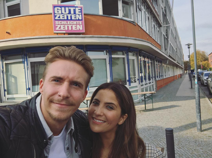 David Friedrich zeigt sich am Set von GZSZ. Werden wir ihn dort bald häufiger zu Gesicht bekommen?