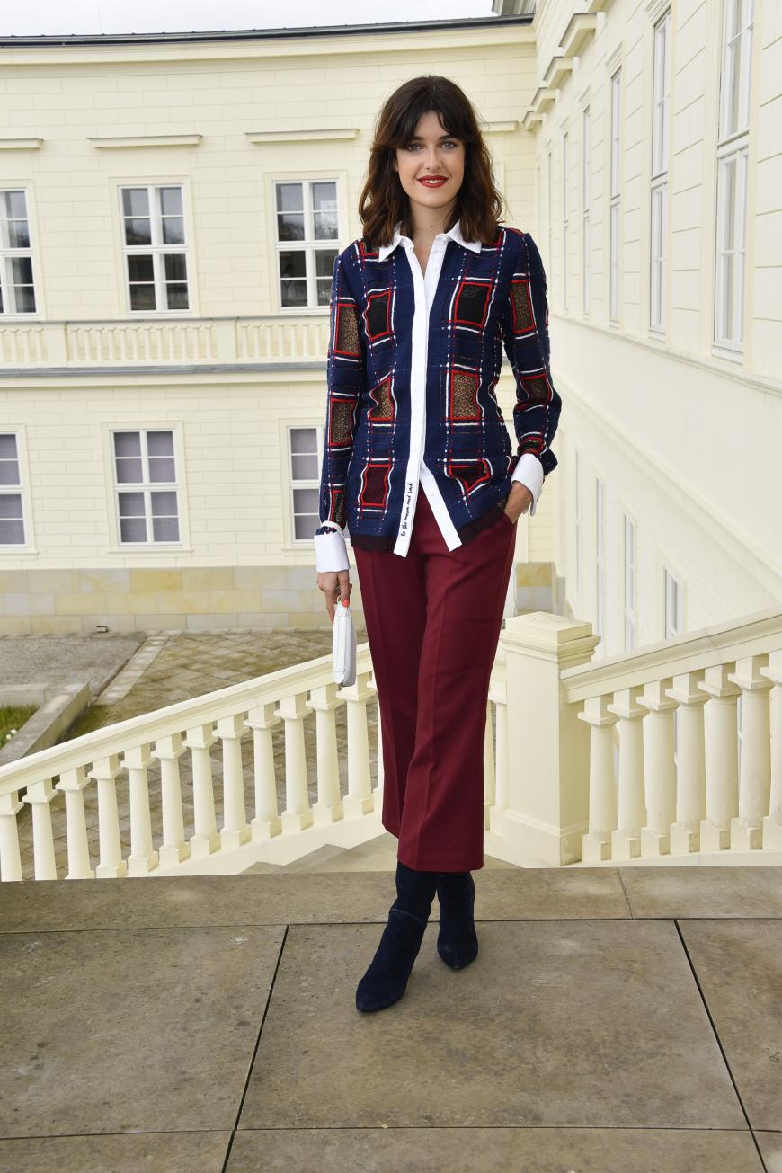 Brav und perfekt gestyled - so kennen wir das Model normalerweise
