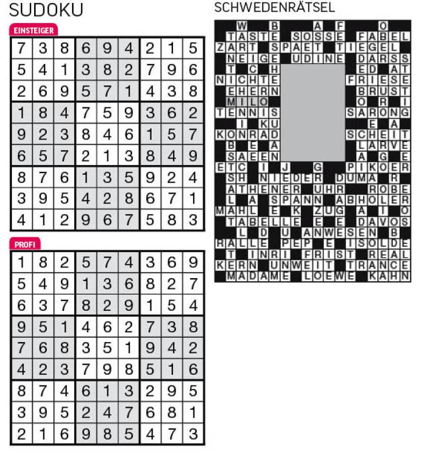 Sudoku- und Rätselauflösung ab Magazin 01/2015 - Bild 44