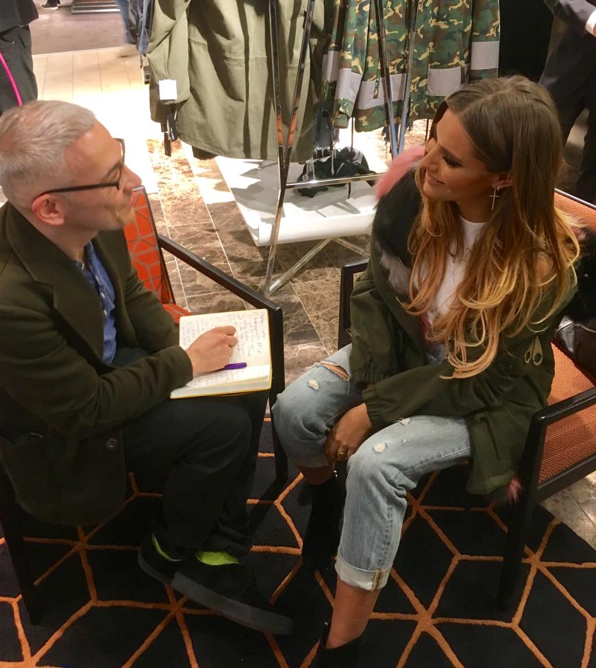 Das It-Girl sprach beim Moose-Knuckles-Event in Düsseldorf mit Björn Wolfram von OK!