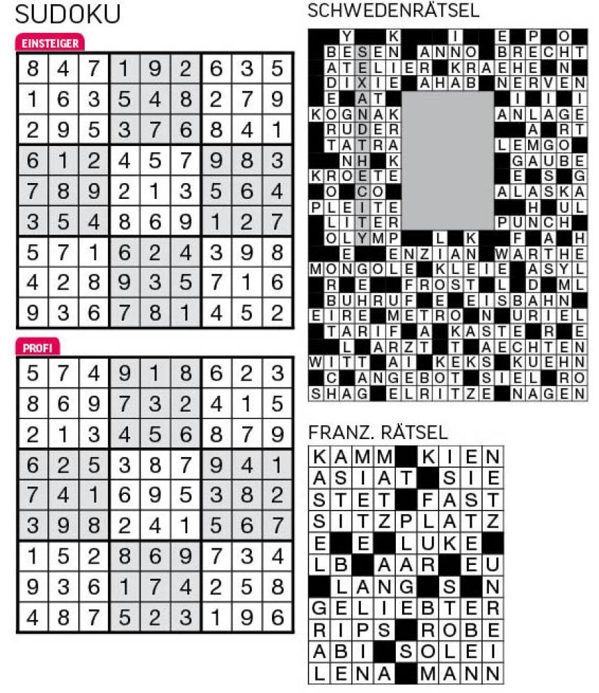 Sudoku- und Rätselauflösung ab Magazin 01/2015 - Bild 43