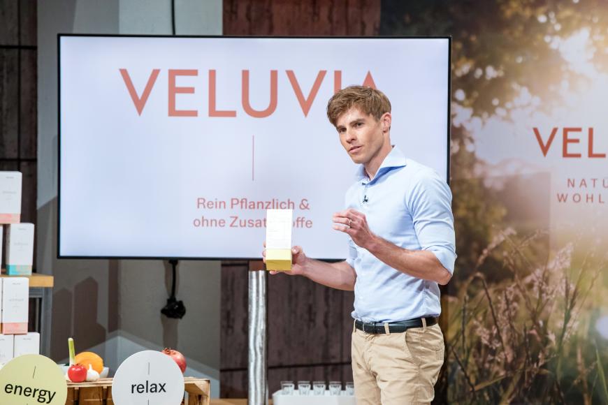 Wie gesund sind die Kapseln wirklich? Jörn-Marc Vogler mit seinem Nahrungsergänzungsmittel „Veluvia“