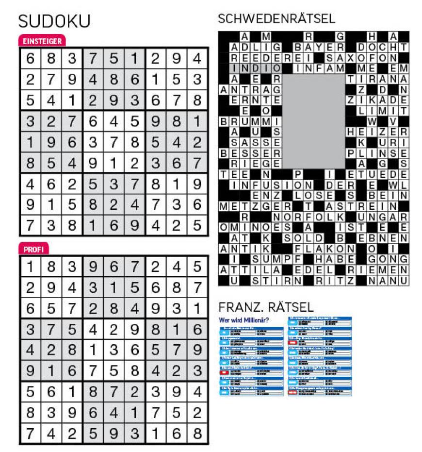 Sudoku- und Rätselauflösung ab Magazin 01/2015 - Bild 42