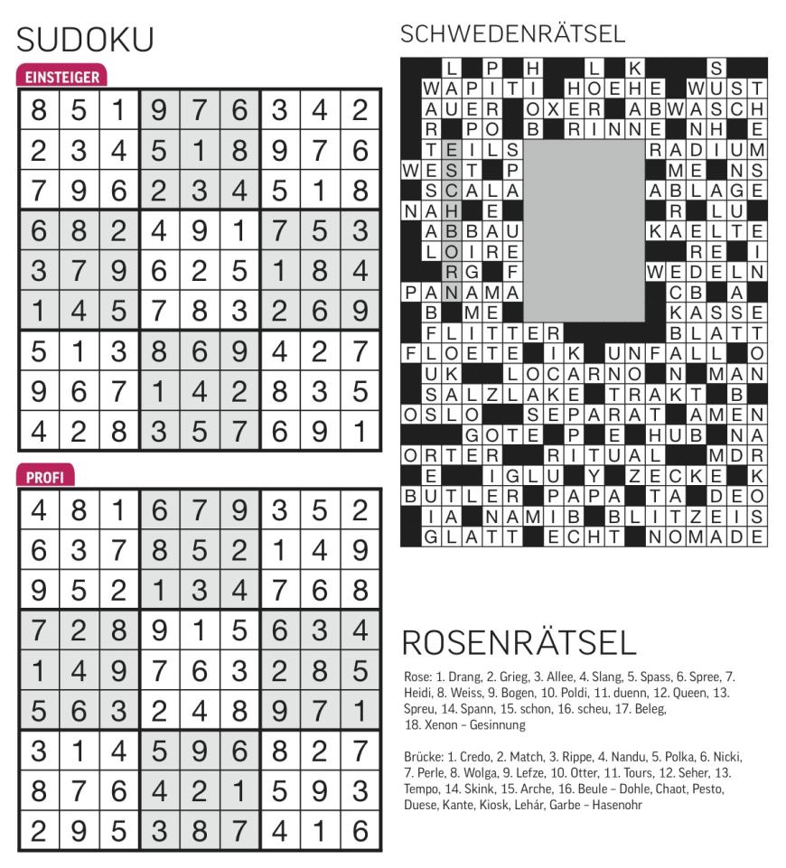 Sudoku- und Rätselauflösung ab Magazin 01/2015 - Bild 41