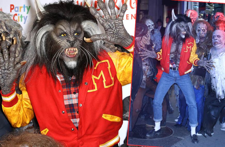 Krass! Heidi Klum ist in diesem Jahr in die Rolle des Werwolfs aus Michal Jacksons Kult-Halloween-Hit Thriller geschlüpft.