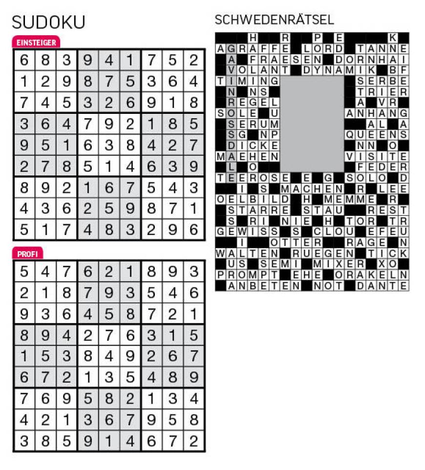 Sudoku- und Rätselauflösung ab Magazin 01/2015 - Bild 40