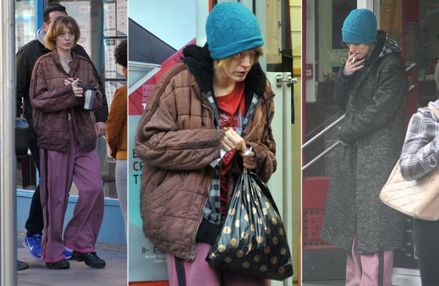 Nein, das ist keine Obdachlose sondern Hollywood-Star Blake Lively!