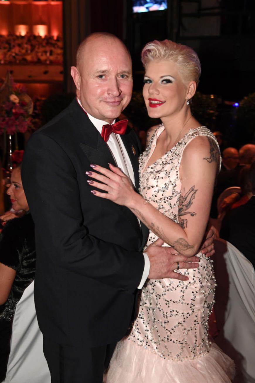 Gemeinsam mit Ehemann Mike feierte Melanie Müller beim Leipziger Opernball.