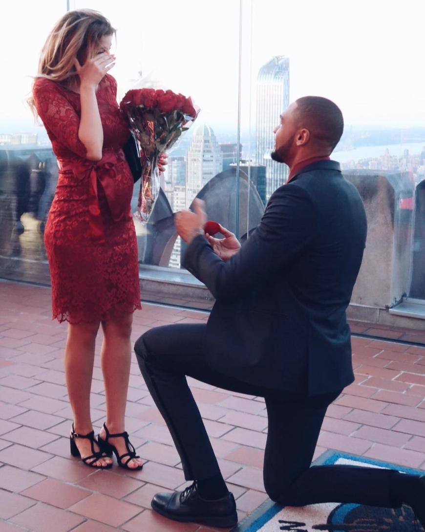 Sarah Nowak und Dominic Harrison haben heute geheiratet.