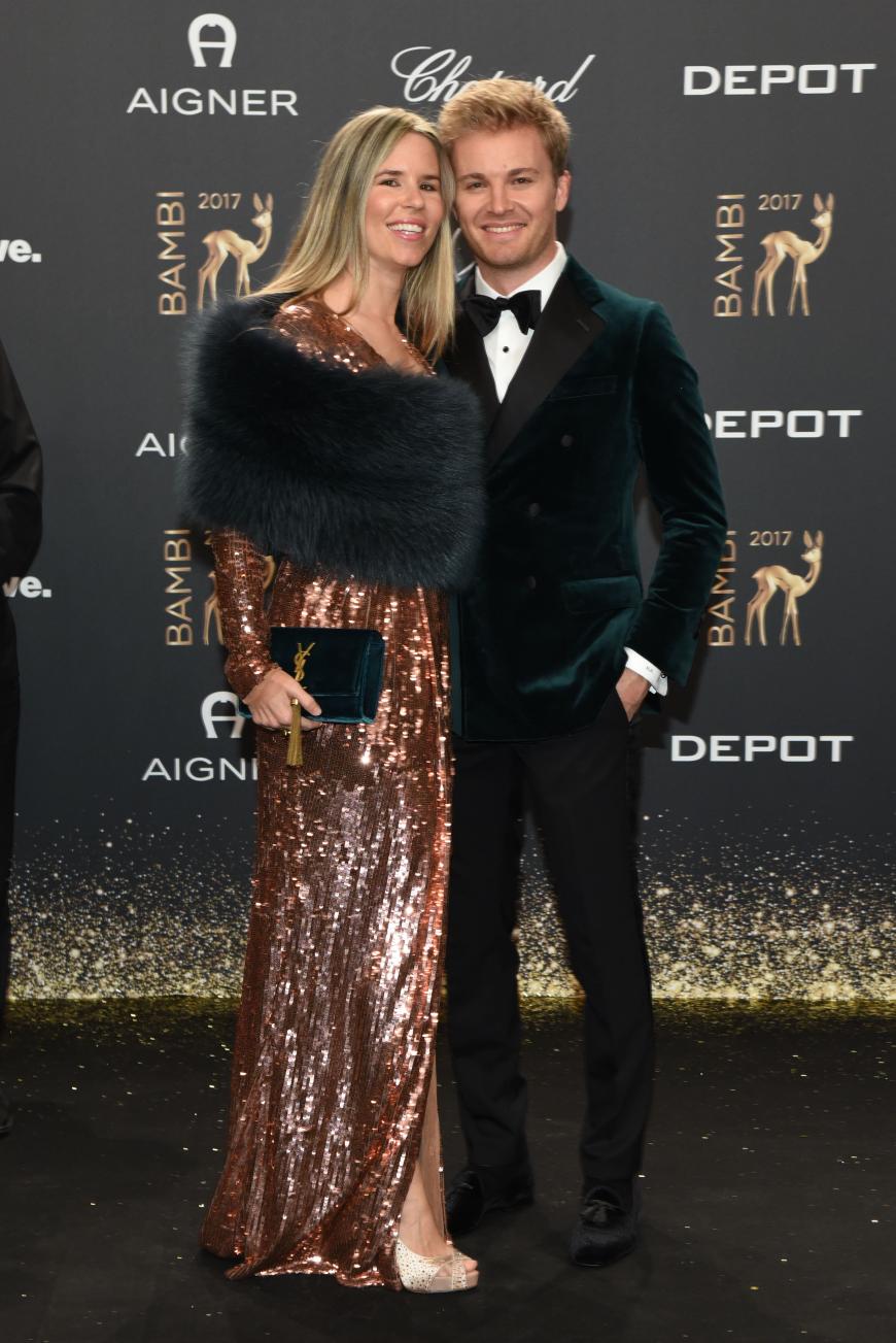 Rennfahrer Nico Rosberg hatte seine bessere Hälfte Vivian Sibold mitgebracht.