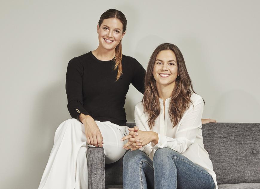 Die Gründerinnen der App OVY Eva und Lina Wüller.