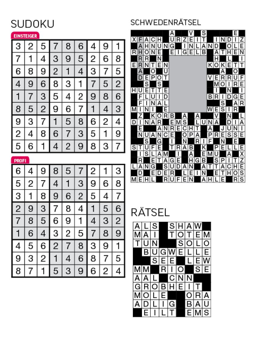 Sudoku- und Rätselauflösung ab Magazin 01/2015 - Bild 36