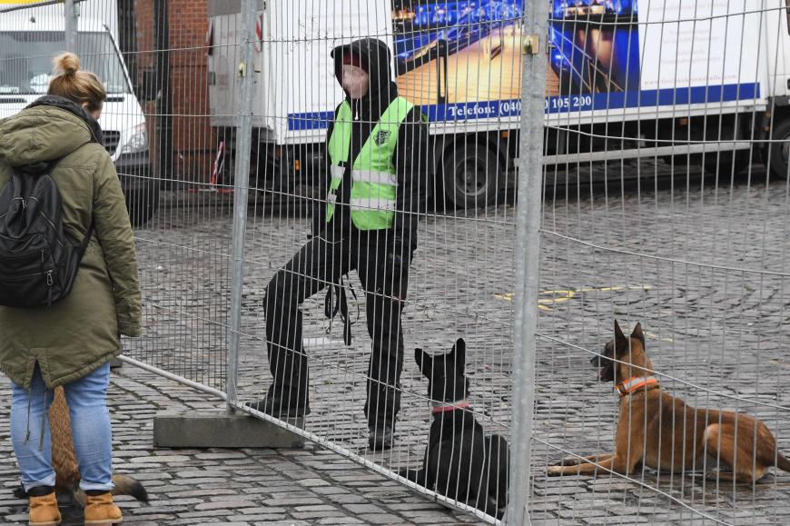 Alle drei Meter stehen Security-Leute, die das Glamour-Event des Jahres in Hamburg schützen sollen.