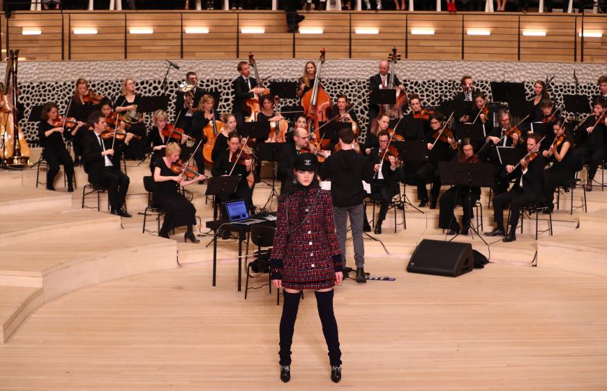 Die Elbphilharmonie bot eine wunderbare Kulisse für de exklusive Fashion-Show!