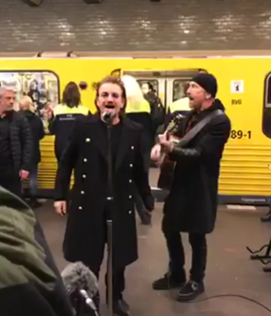 Der Geheim-Gig von U2 fand an der Haltestelle