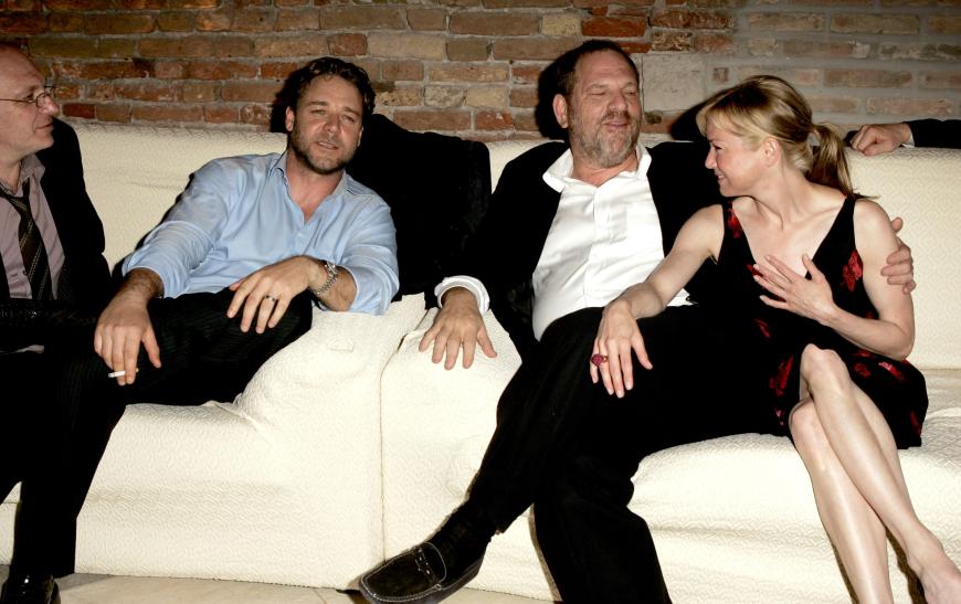 Lief da was? Renee Zellweger und Harvey Weinstein auf Tuchfühlung.