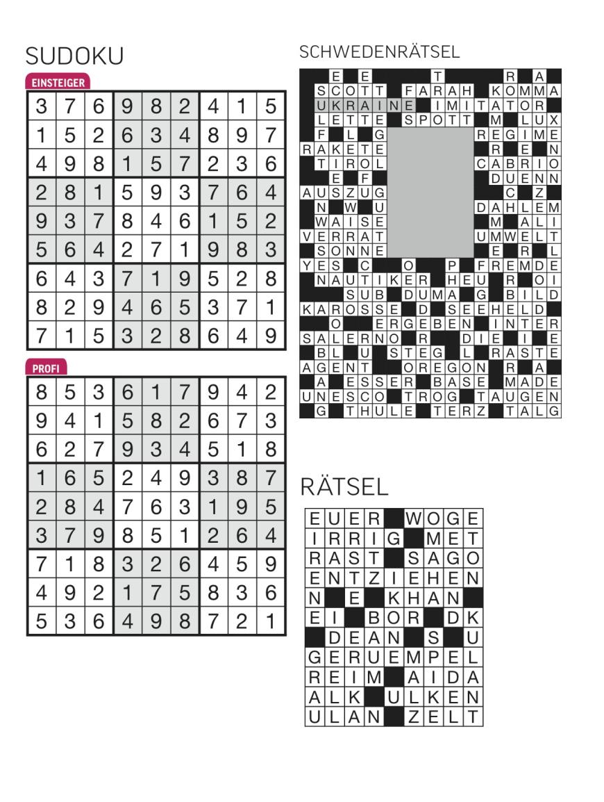 Sudoku- und Rätselauflösung ab Magazin 01/2015 - Bild 35