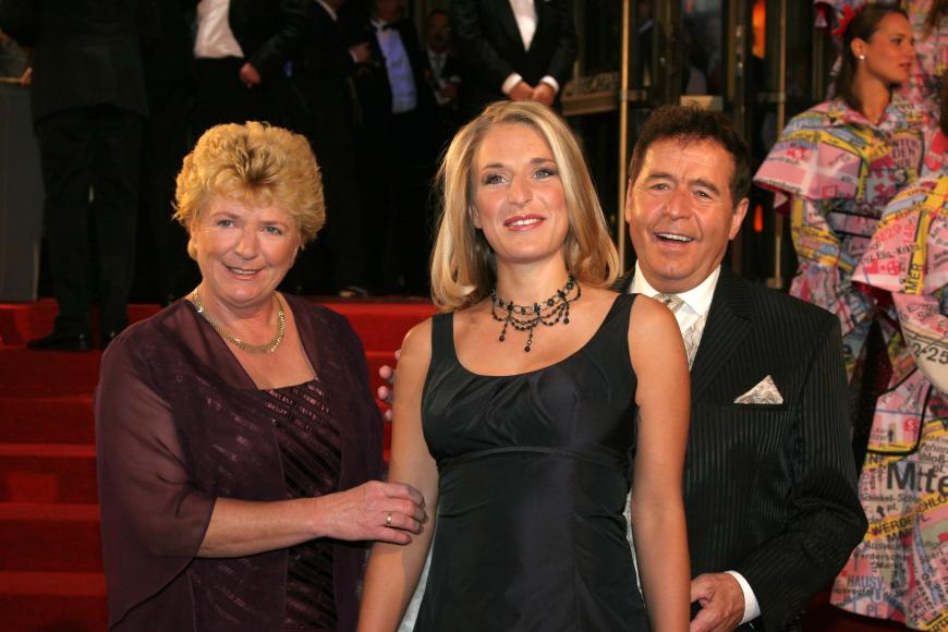 Stefanie Hertel mit ihrer Mutter Elisabeth und ihrem Vater Eberhardt