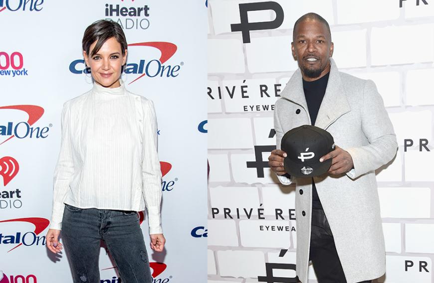 Zu Jamie Foxx 50. Geburtstagsfeier war auch Katie Holmes unter den Gästen. 