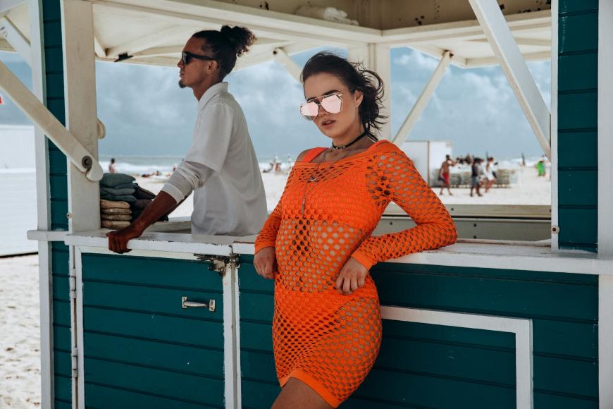 Was ein Bikini-Outfit! Kaum zu übersehen, dass Amelie, 22, eine Bloggerin ist...