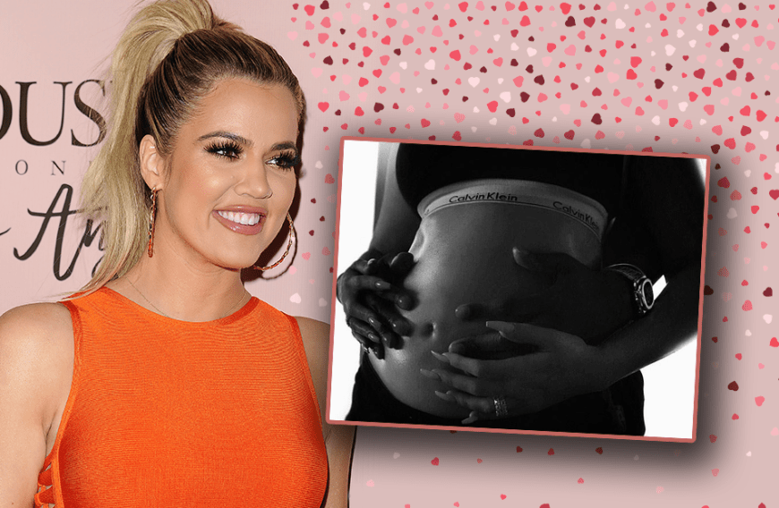 Dieser Babybauch lässt keinen Zweifel mehr zu: Khloé Kardashian und Freund Tristan Thompson bekommen ihr erstes Kind.