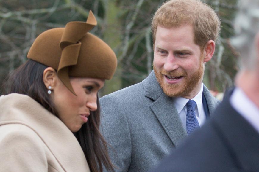 Ihre Mimik hatte die Verlobte von Prinz Harry vor lauter Nervosität nicht unter Kontrolle.