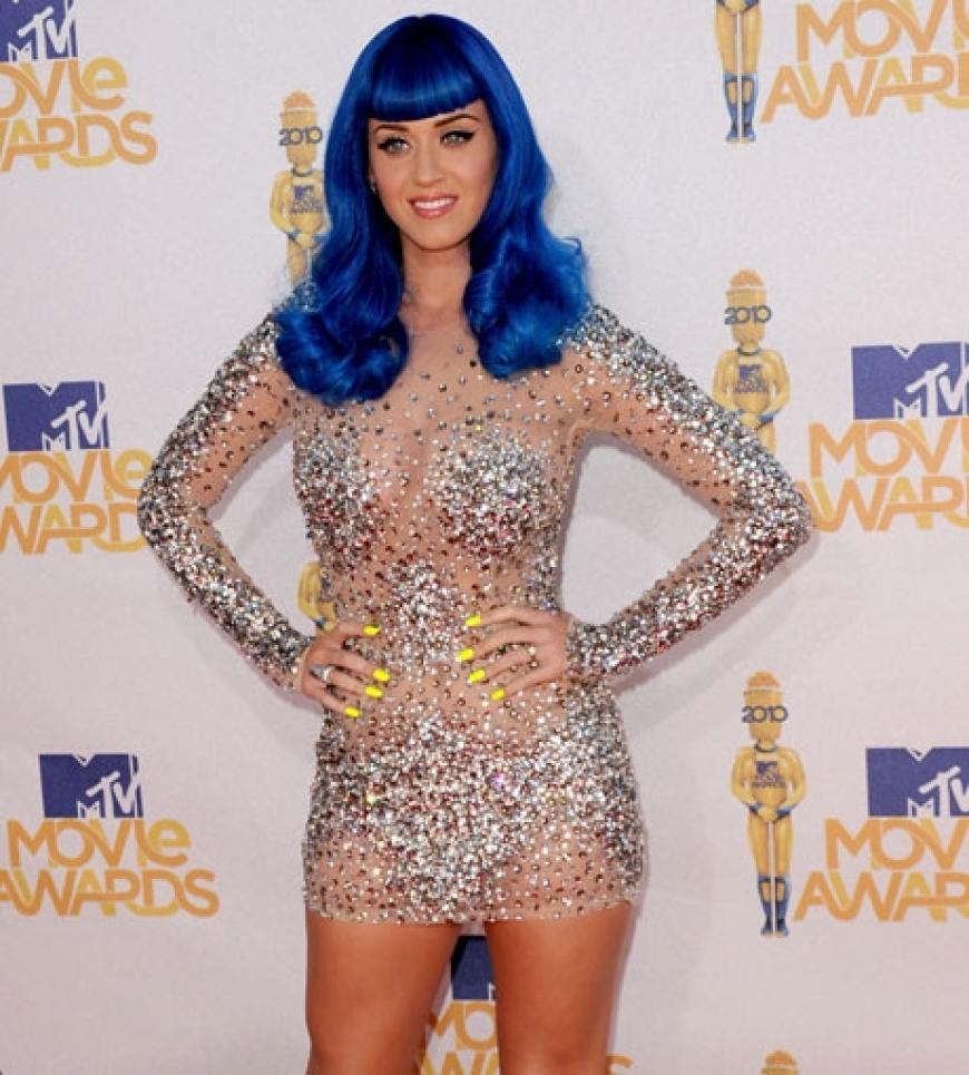 Heiß! Katy Perry im durchsichtigen Glitzerdress von Designer Zuhair Murad