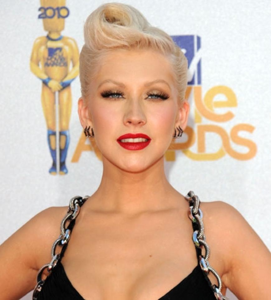 Christina Aguilera performte am Abend ihren neuen Song