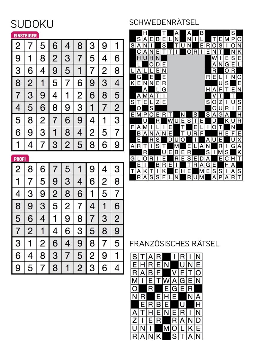 Sudoku- und Rätselauflösung ab Magazin 01/2015 - Bild 33