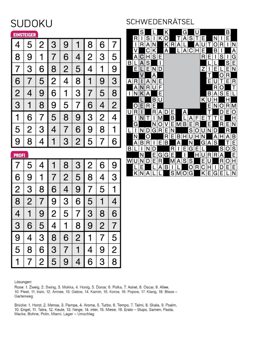 Sudoku- und Rätselauflösung ab Magazin 01/2015 - Bild 34