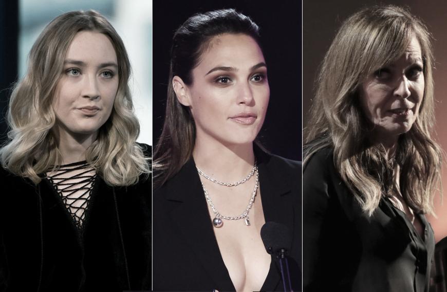 Saoirse Ronan, Gal Gadot, Allison Janney (v. l. n. r.) und viele andere Hollywood-Stars haben sich dazu entschlossen, mit ihrer Garderobe bei den Golden Globes 2018 ein Statement zu setzen.