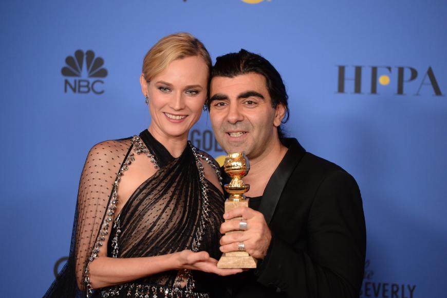 Vor allem Diane Kruger dankte der Regisseur auf der Bühne. Die Schauspielerin spielt in dem Thriller eine Witwe nach einem Bombenanschlag in Hamburg.