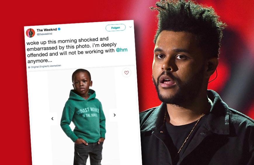 The Weeknd zeigte sich jetzt auf dem sozialen Netzwerk Twitter zutiefst persönlich getroffen von H&Ms vermeintlicher Rassismus-Kampagne.