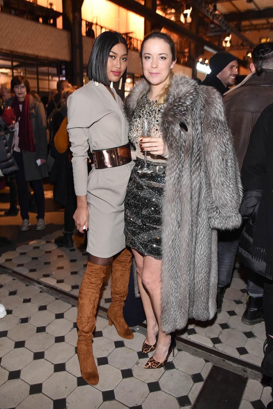 Ex-GNTM-Kandidatin Anuthida Ploypetch und Designerin Marina Hoermanseder bei der