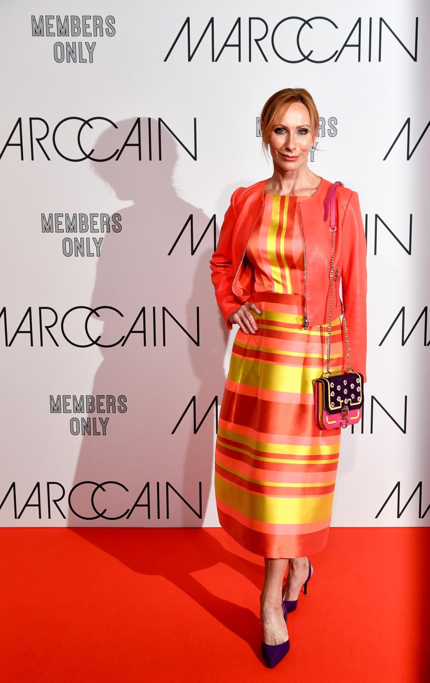 Schauspielerin Andrea Sawatzki bei der Show des Labels Marc Cain