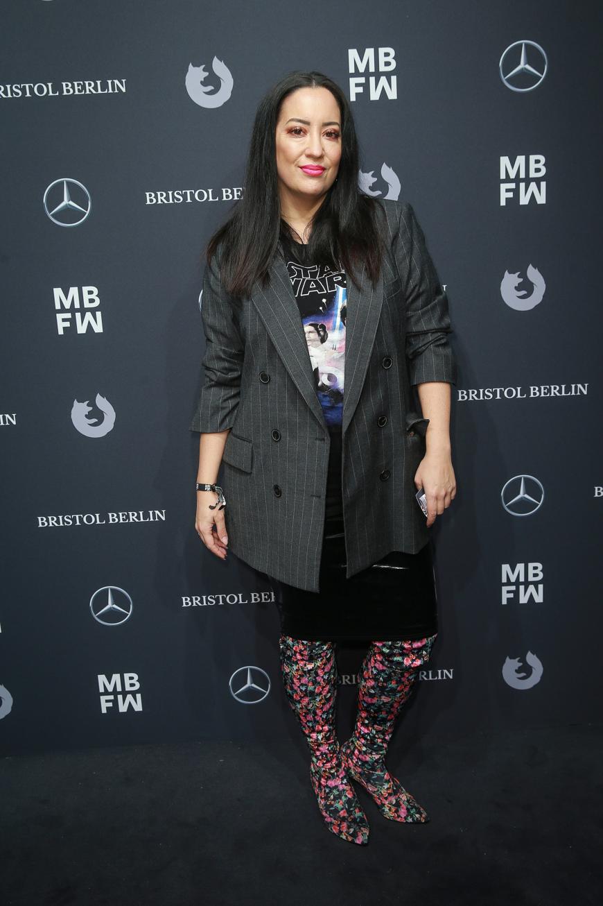 Stylistin Miyabi Kawai auf der Berlin Fashion Week
