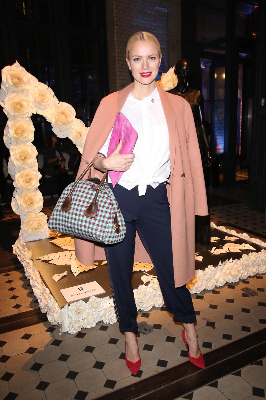 Model Franziska Knuppe bei der Bogner Fashion Show