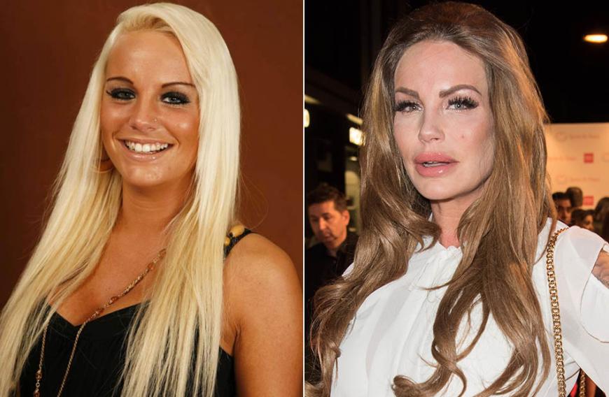 Platinblonde Haare, Solarium-Flavour und ganz viel Make-up: So lernten wir Gina-Lisa Lohfink 2008 bei ihrer