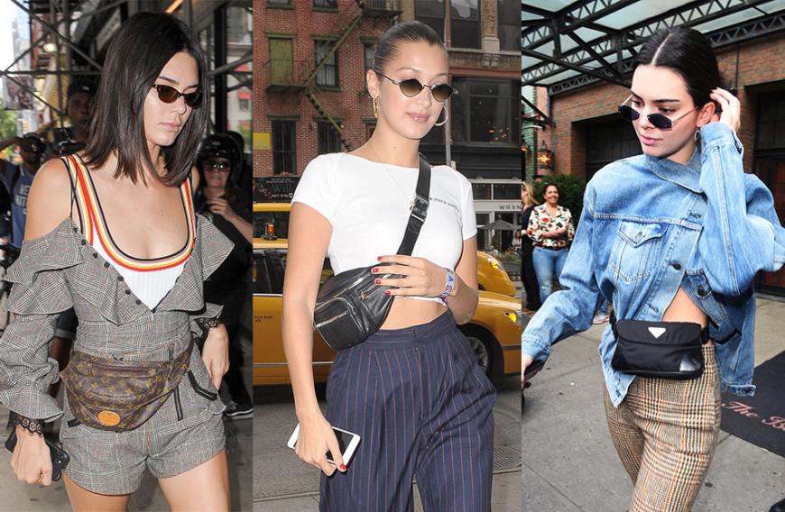 Supermodels wie Kendall Jenner und Bella Hadid haben die Bauchtasche schon längst für sich entdeckt.