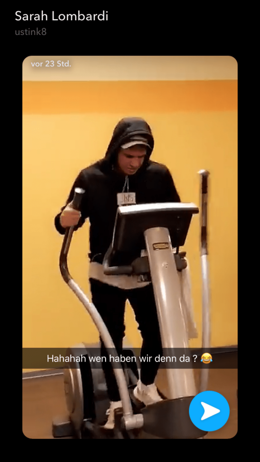 ... offenbar war das Ex-Paar gemeinsam im Fitnessstudio.