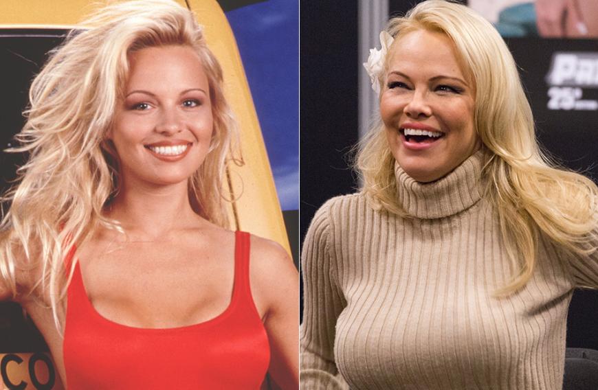 Pamela Anderson, die Anfang der 90er als sexy Beach-Babe in