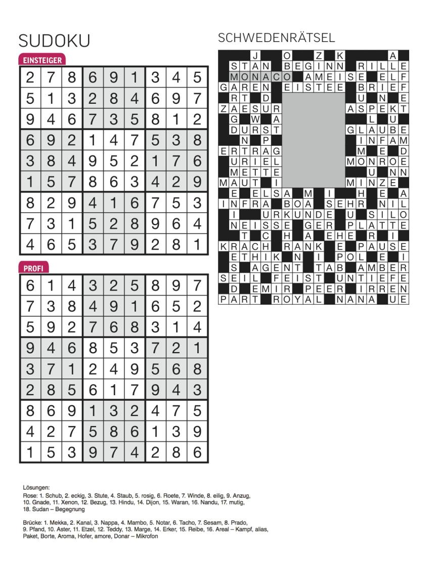Sudoku- und Rätselauflösung ab Magazin 01/2015 - Bild 28