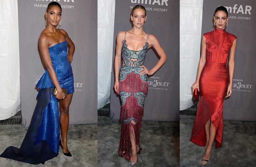 Für echte Hingucker-Momente sorgten auch drei eher unbekannten Gäste des Abends, die den A-Promis auf der amfAR-Gala in nichts nachstanden. Daumen hoch für so viel Stil.