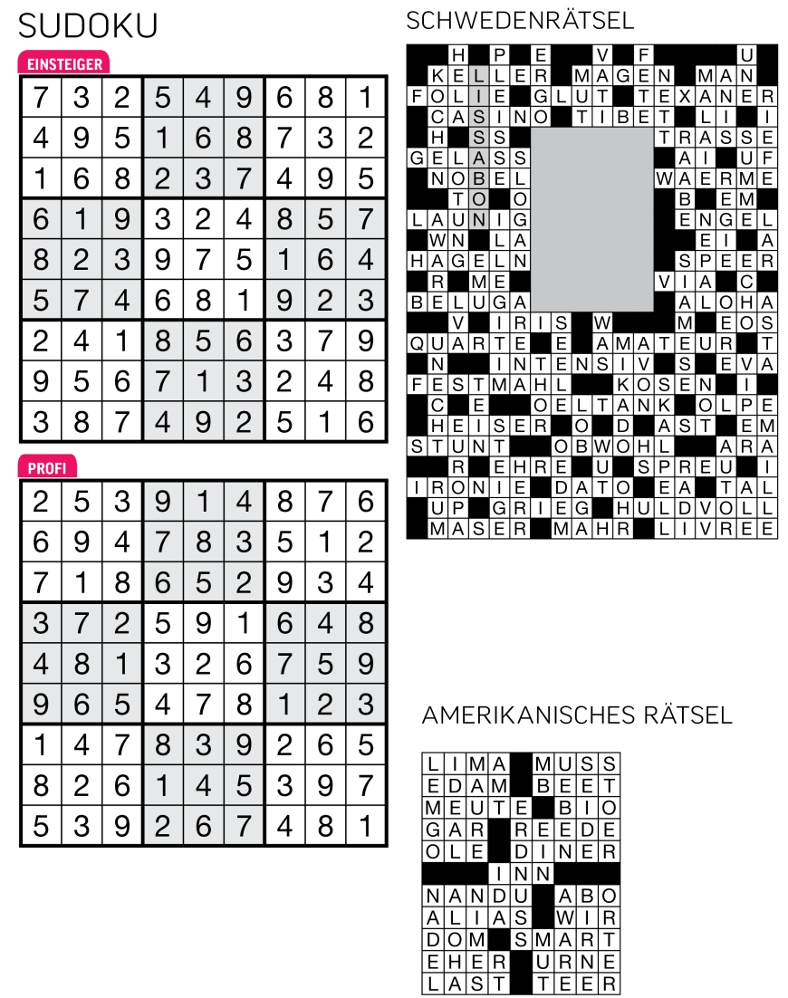 Sudoku- und Rätselauflösung ab Magazin 01/2015 - Bild 27