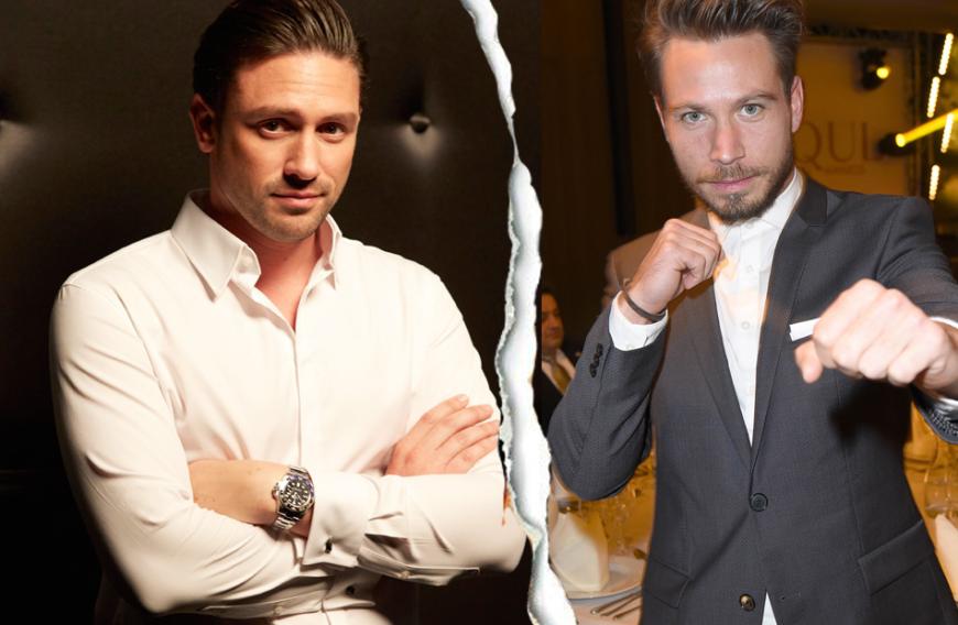 Bachelor vs. Bachelor: Vorgänger Sebastian Pannek (r.) kann sich einen Seitenhieb gegen den