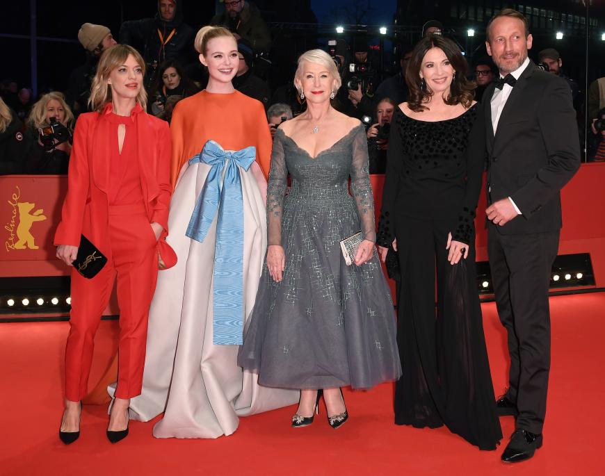 Die Stars der glamourösen Eröffnungsgala: Heike Makatsch, Elle Fanning, Helen Mirren, Iris Berben und Wotan Wilke Möhring.